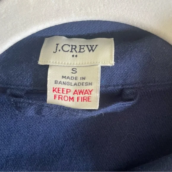 J. Crew Flannel Pajama Set Pink and Navy - Picture 4 of 15